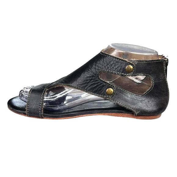 Bed Stu Women’s Soto Brown Distresed Back Zip Sandal Size US 7 - Picture 2 of 11